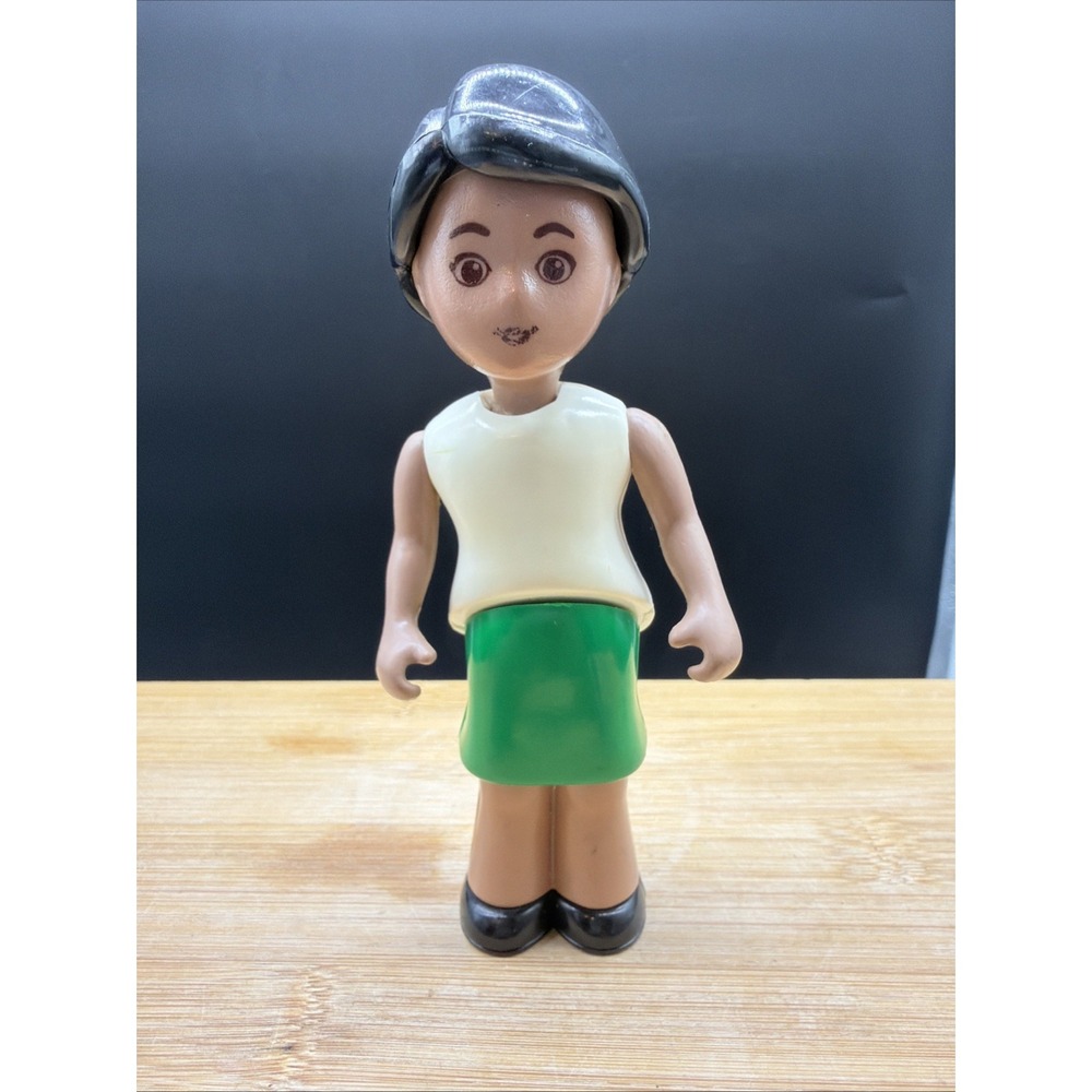 Vintage Little Tikes Dollhouse Doll Figure African American Mom People Girl
